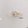Gold round ring