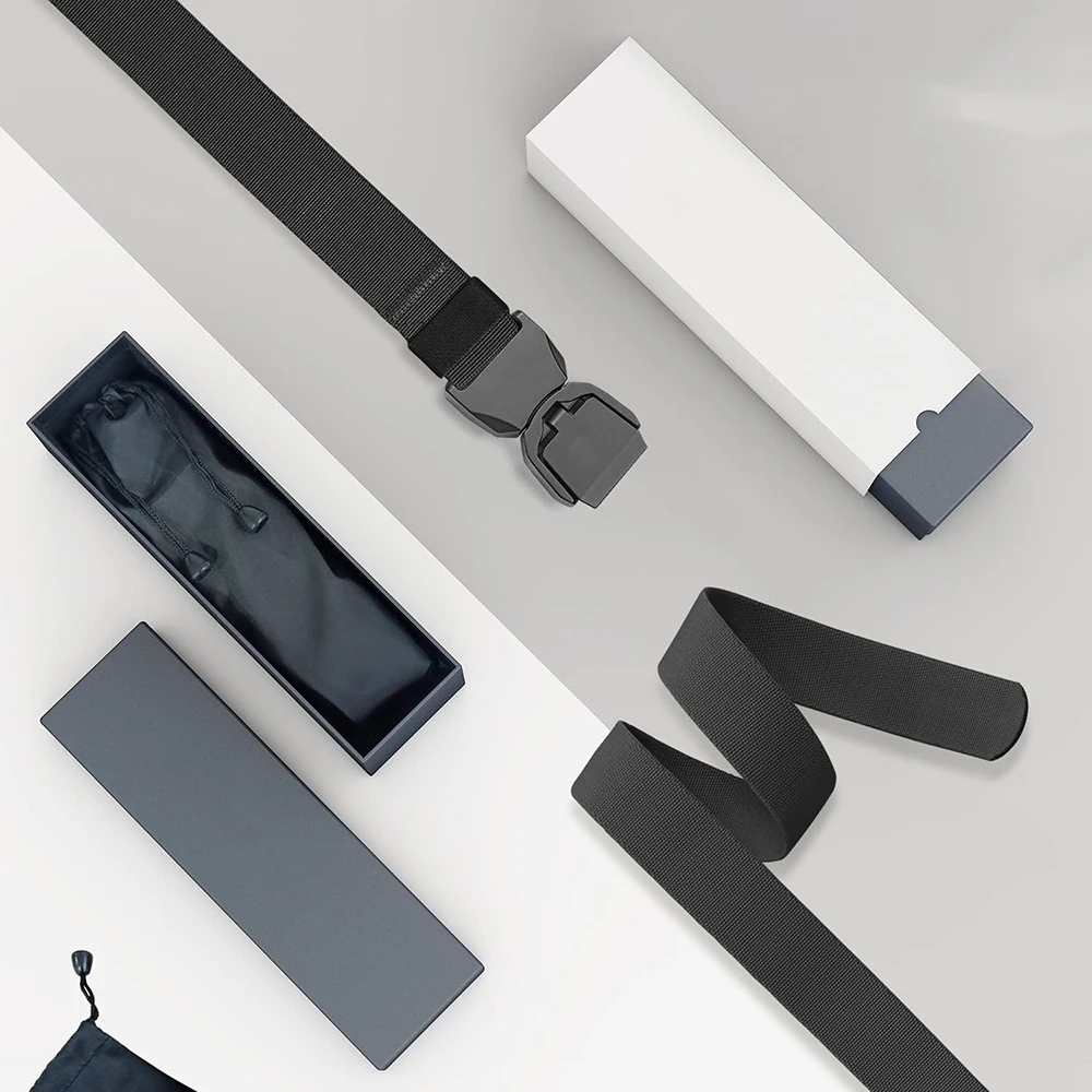 Adjustable Work Sports Nylon Web Golf Belt with Heavy Duty Seat Buckle Quick Release Tactical Belt