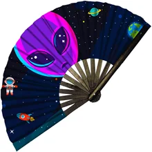 2024 New Arrival Personalized Black Customized Printing Decoration Bamboo Hand Fans