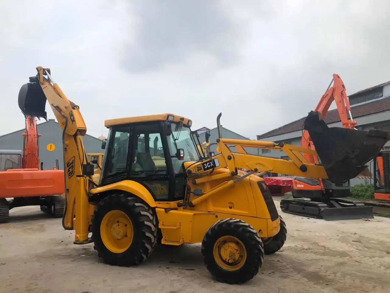 Used Backhoe Loader JCB 3CX/4CX Used/second Hand Original Cheap Backhoe Front Loader in Good Condition