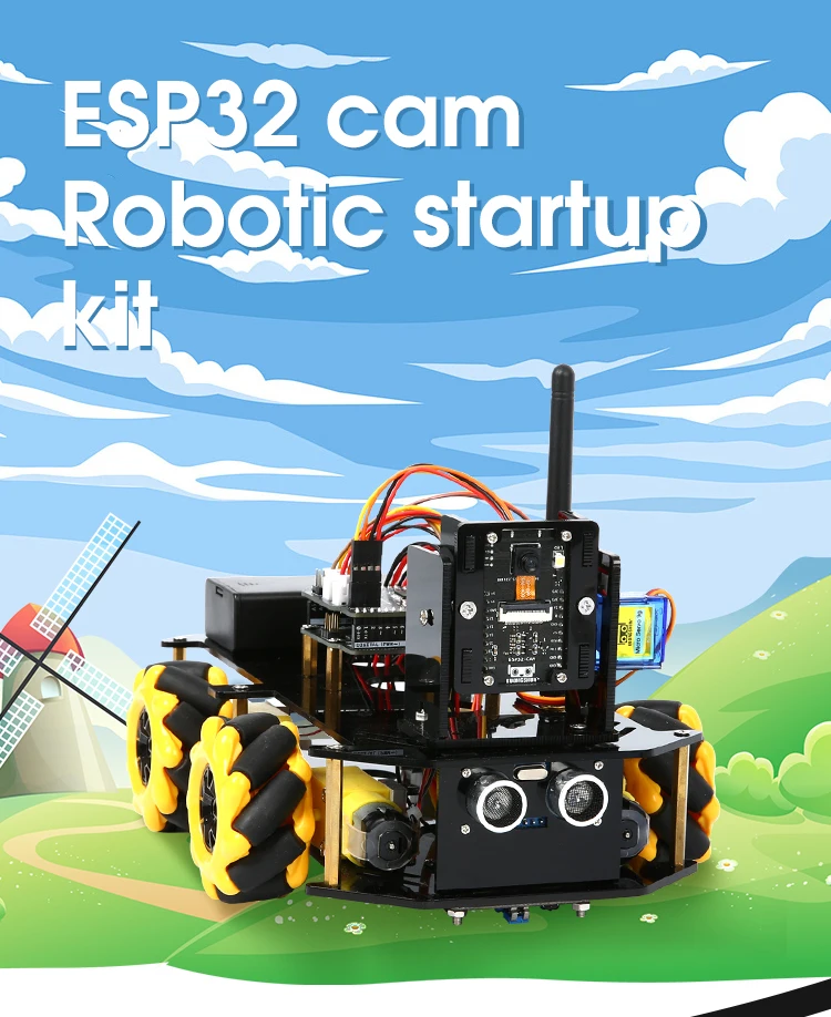 Robotlinking Esp32cam 328P Robot Kit - Open Source Smart Car