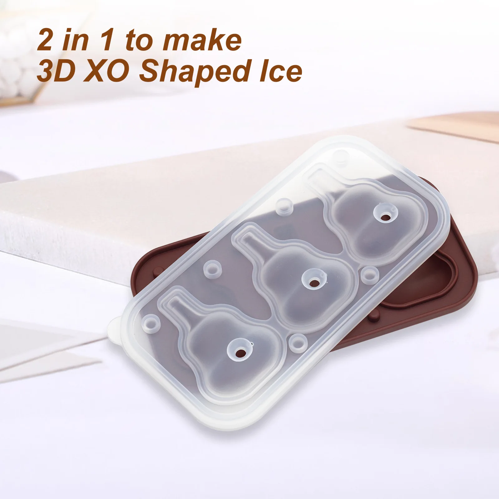 Silicone Ice Cube Mold, Whiskey Bottle Shaped Ice Tray Food-Grade Reusable Ice Mould for Cocktail Drinks, BPA Free Bar Accessory factory