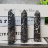 Black Crazy Lace Agate Crystal Tower