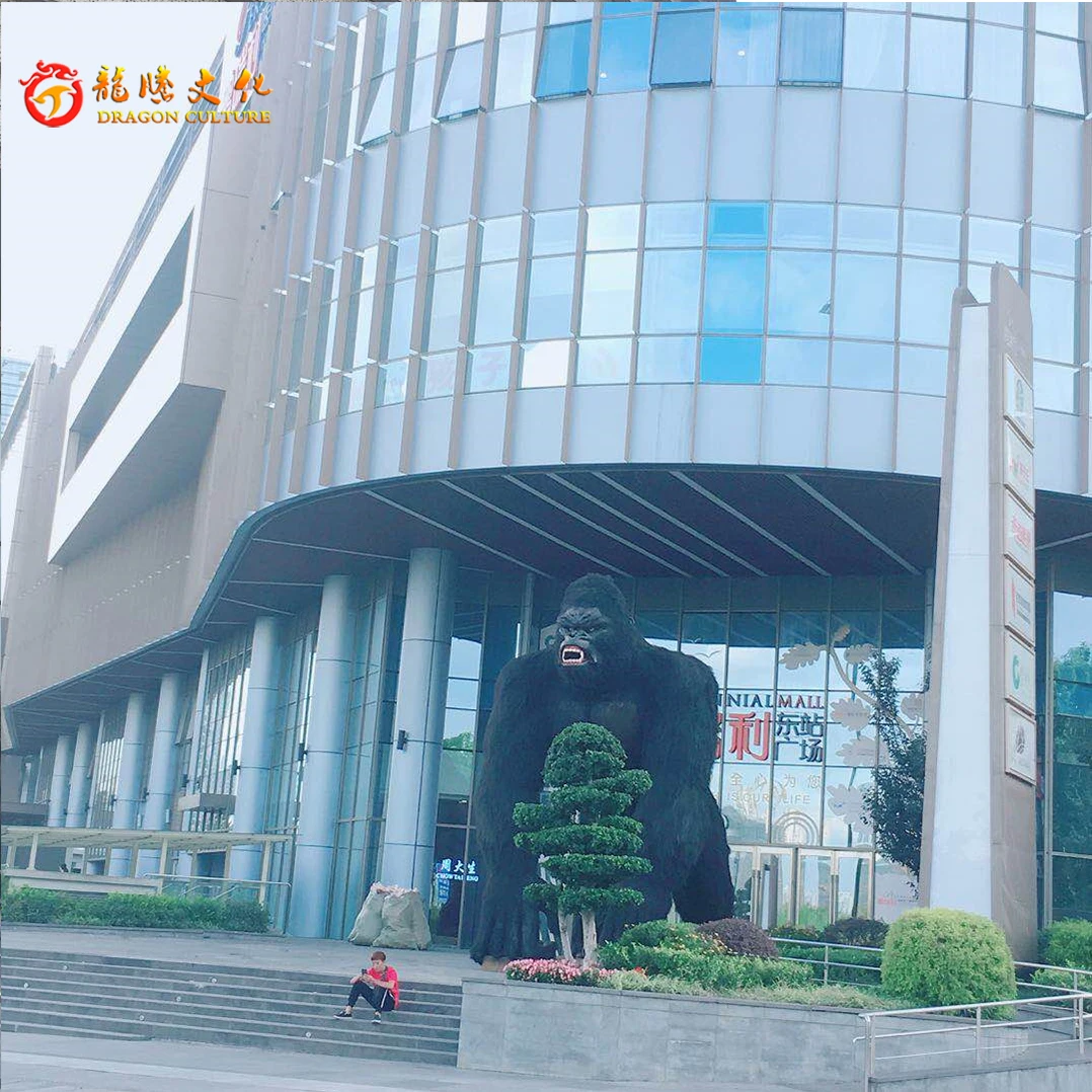 Realistic Model Gorilla and Props for Sale Robotic Animatronic Model Realistic Huge Full Size Animal Gorilla for Zoo