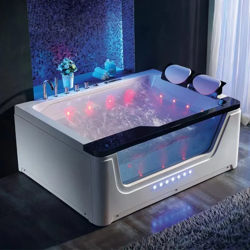 Покажи фото ванны HOT acrylic indoor freestanding waterfall whirlpool spa bathtub massage hot tub 