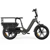 Grey cargo ebike