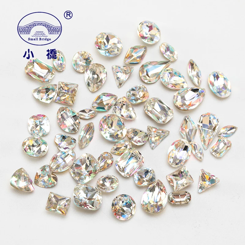 product factory direct 3d golden base point back nail rhinestones for diy nail  decoration-31