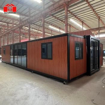 Luxury 40-Foot Mobile Home Assembleable Steel Shipping Container Houses for Bedroom Office Shop Villa Outdoor Bathroom Use