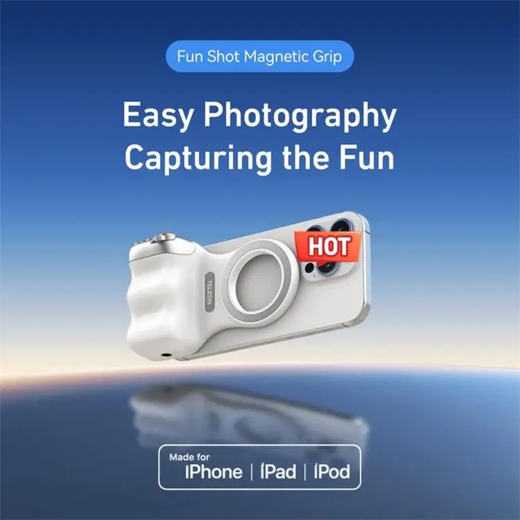 TELESIN Fun Shot Magnetic Grip for Mobile Phones - Ergonomic