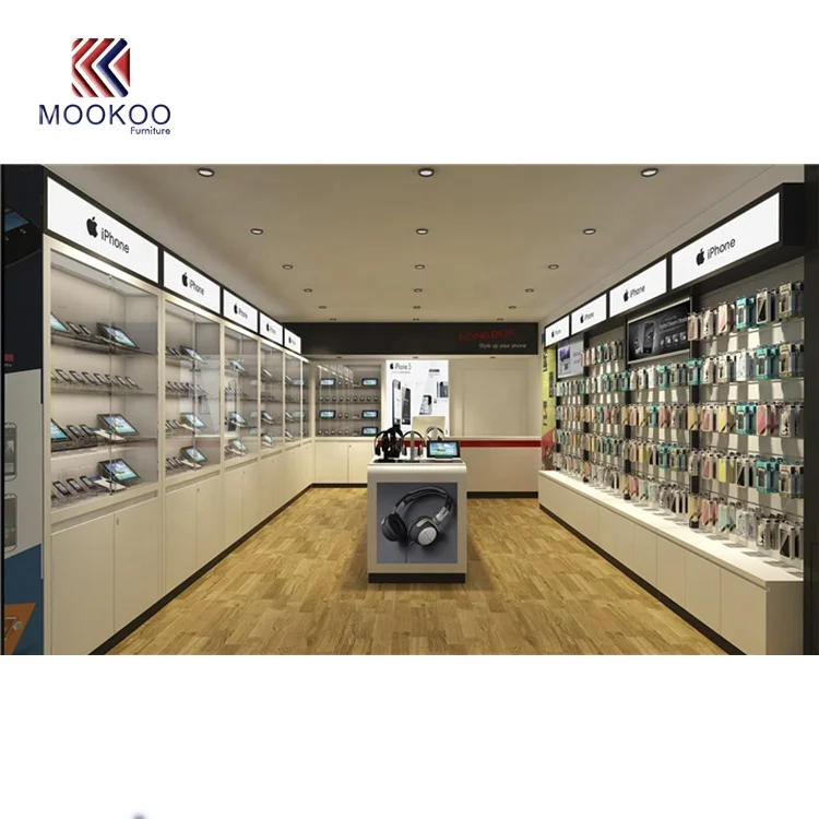 Custom Metal Glass Display Racks For Mobile Phone Accessories Odm