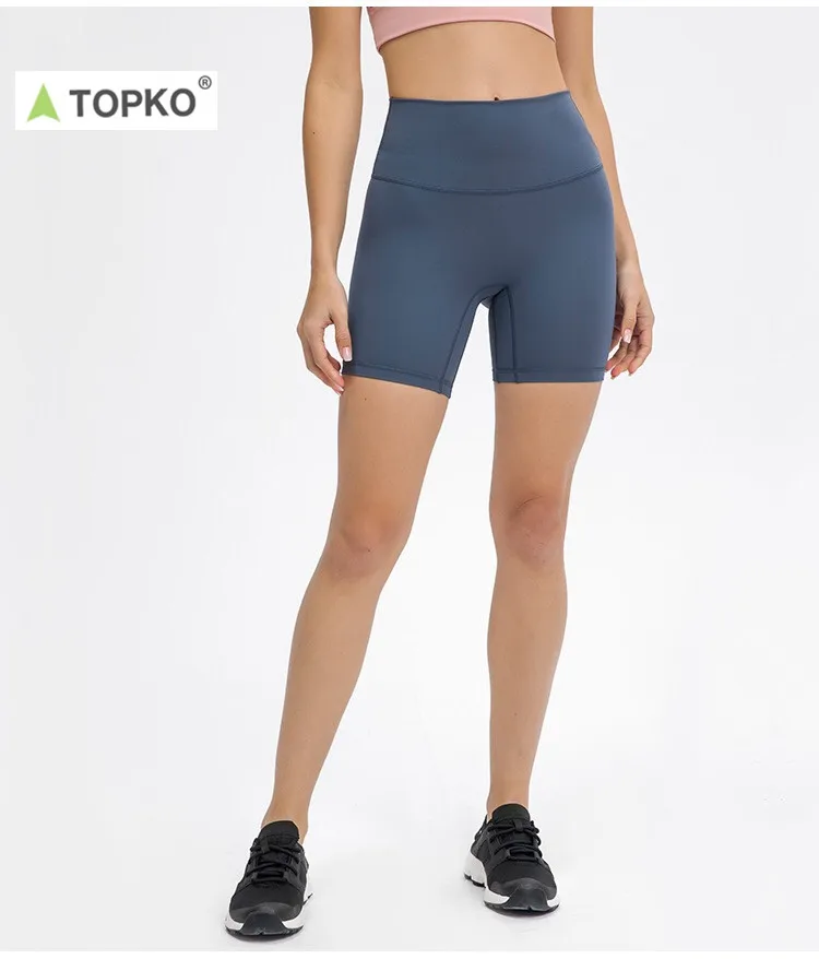 Высокое качество, оптовая продажа 2021, колготки TOPKO с карманами и логотипом на заказ, женские сетчатые трикотажные шорты