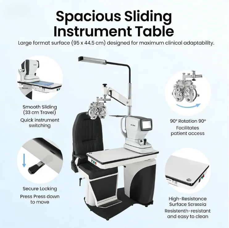 TG-510 Ophthalmic Unit Multi-functional Combined Table and Chair for Clinic Table Hotsale Price