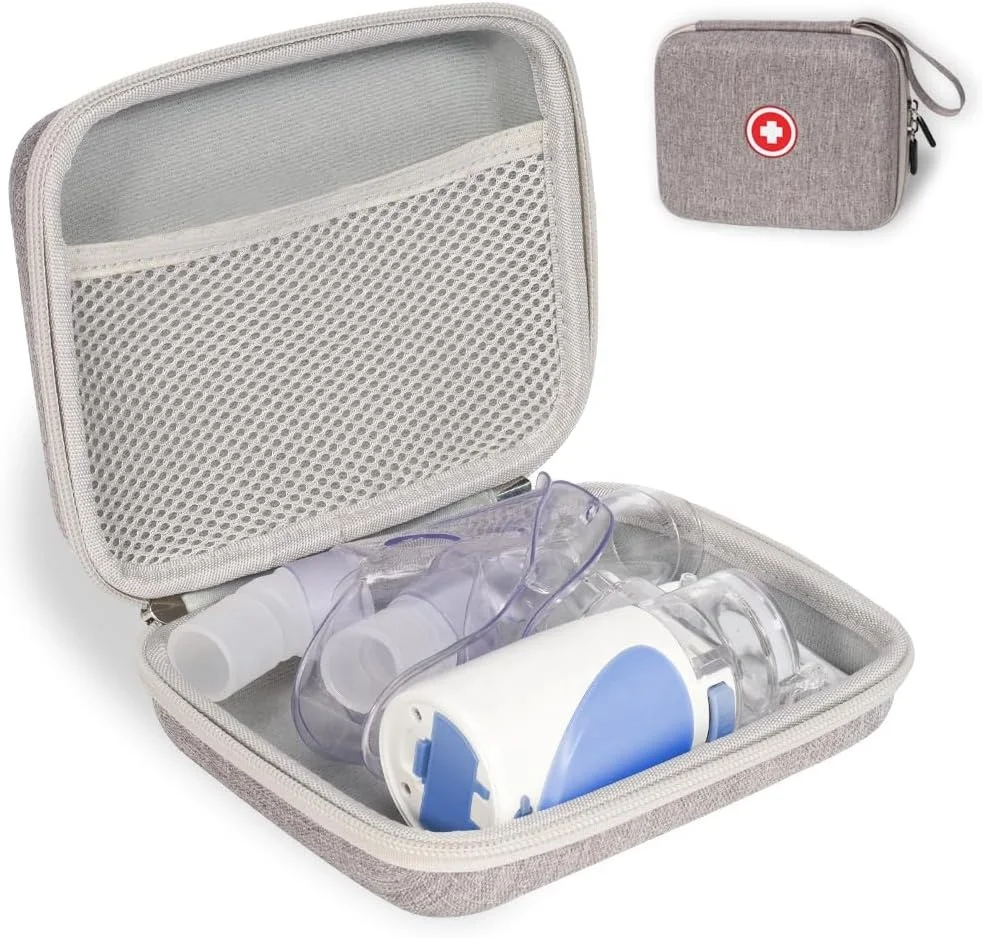 Custom Portable Hard EVA Shell Handheld Inhaler Nebulizer Carrying Case for Meowyn Medical Cases Nurse Bag