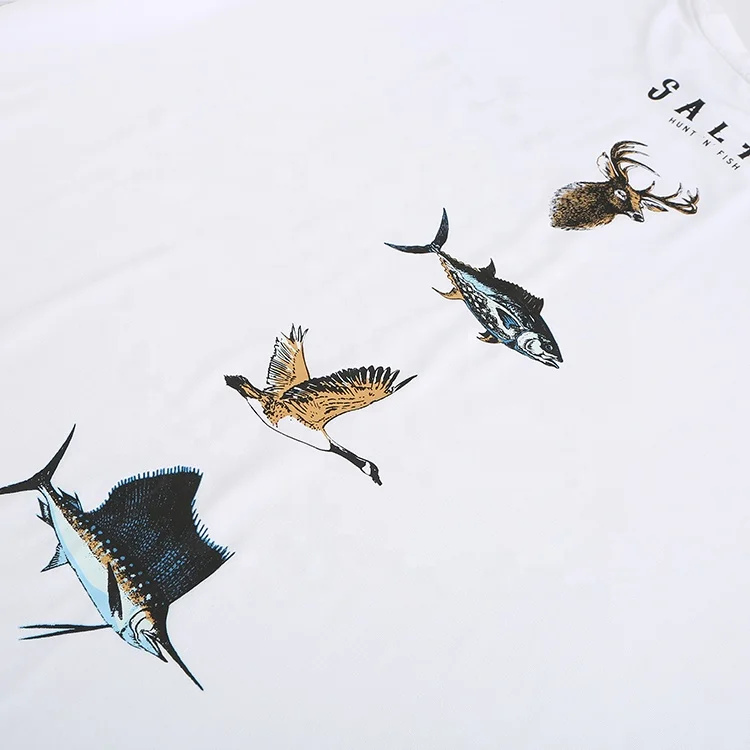 White Sun UV Protection UPF50 Quick Dry Custom Logo Fishing Long Sleeve Quick Dry Shirts