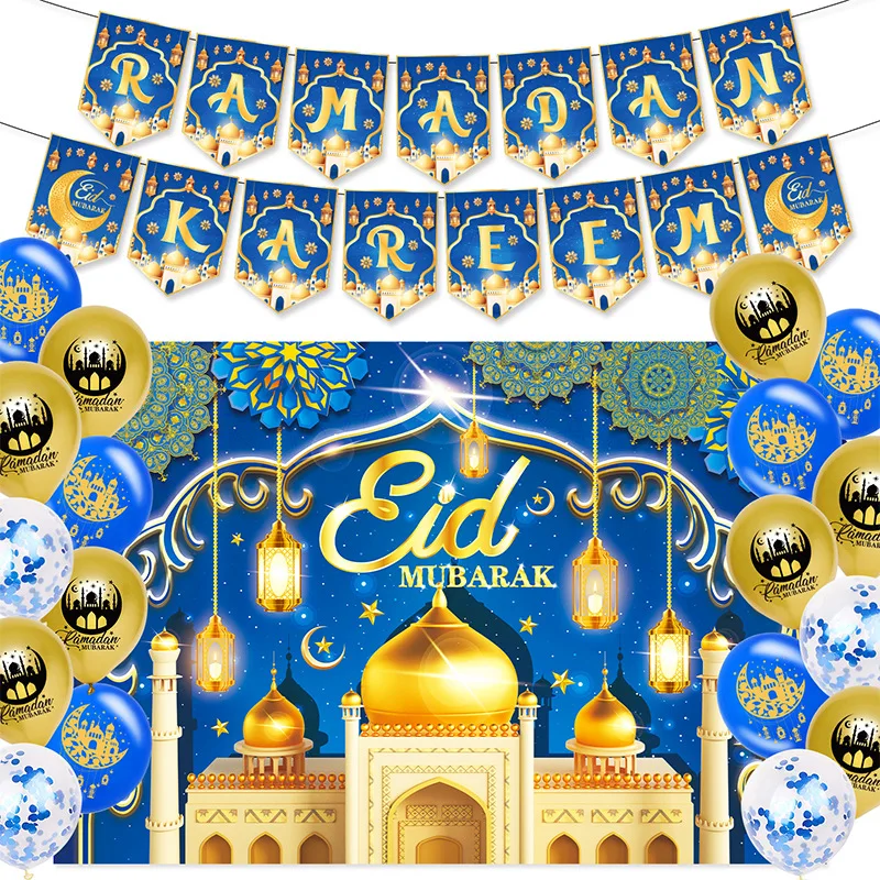 Decorazione Per Eid Islamico Sfondo Del Feste Ramadan Banner Fondale Eid Mubarak In Tessuto Sfondo Eid Mubarak Banner