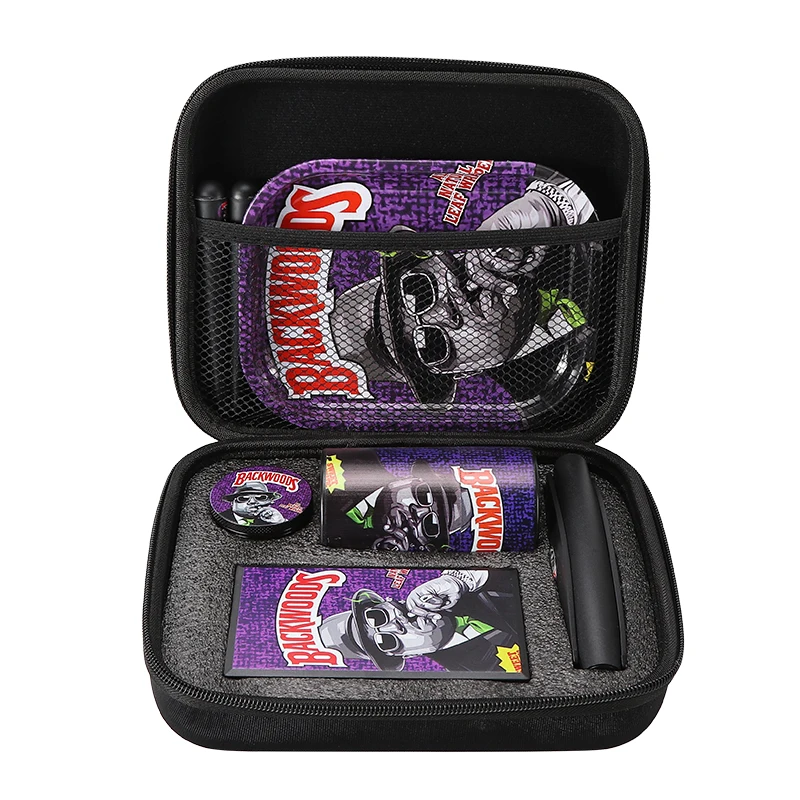 Portable Premium Custom Rolling Tray Herb Smoking Set Kit Smoke Box