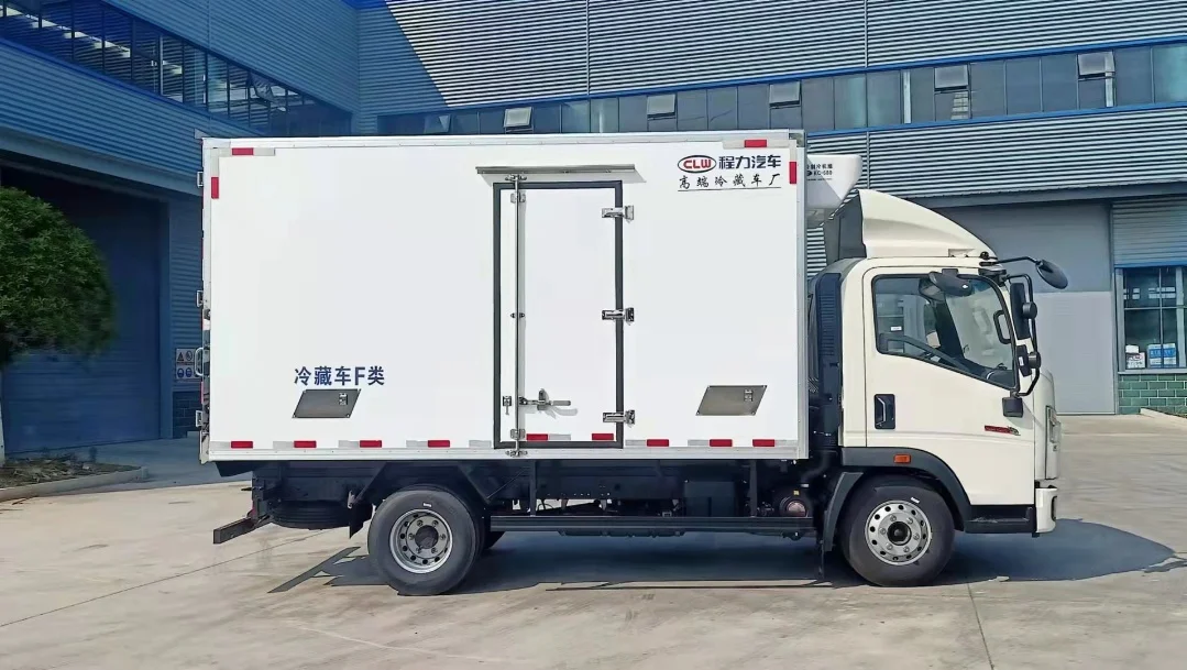 product direct sale small cargo van double cabin refrigerator new diesel manual transmission food ice cream refrigerated truck for ghana-5
