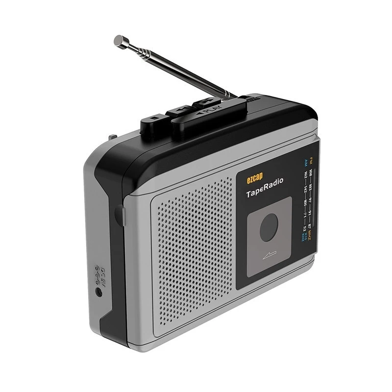 Portable English Learning Tape Converter Built-in Speaker Small FM AM Radio Retro Music Converter for Students