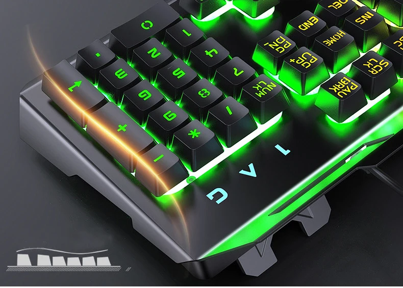 Набор клавиатура механическая и наушники. Blacklit Mechanical Gaming Keyboard v520rgb.