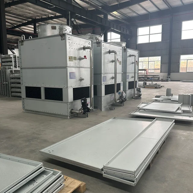 Factory Industrial Closed Low Noise Cooling Tower Evaporative Condenser Price Closed Cold Water Tower of Air Cooling System