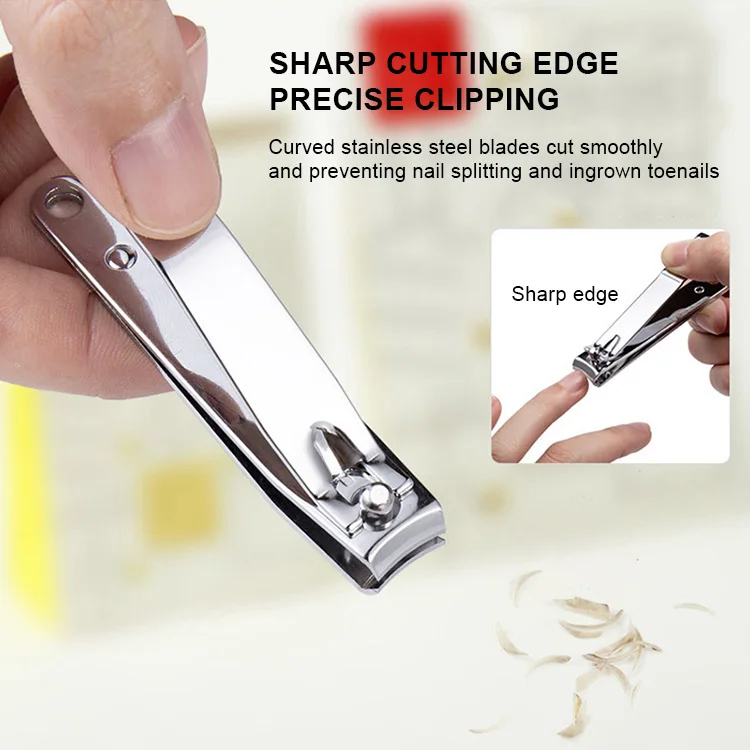 Custom Logo Sharp Nail Clippers Portable Finger Manicure Cutter Nails ...