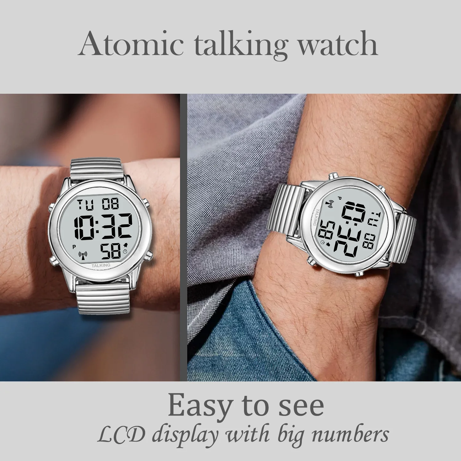 Atomic Talking Watch Visually Impaired Talking Watch For The Blind Or