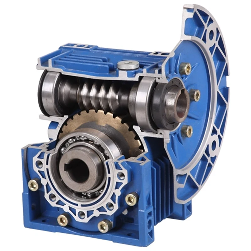 Dual Worm Gear Output RV Series Metal Gearbox Transmission Reducer 40/120/200 Maximum Power Support for Construction Industries