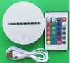 Blanco craquelado + interruptor táctil + control remoto + caja de batería