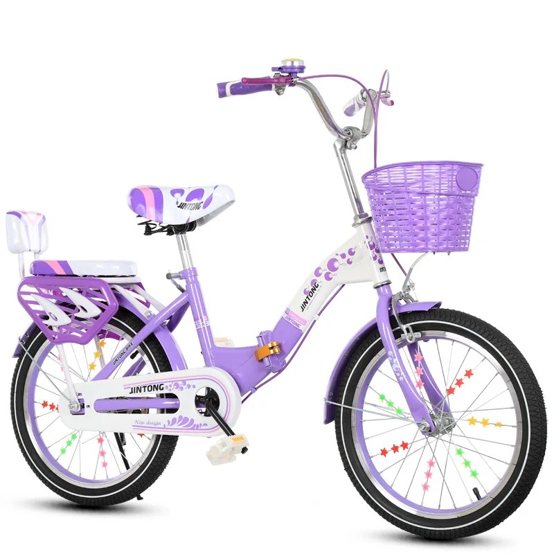 New Style Cheap Price Children's Mountain Bike Steel Frame 16inch  6-12-years Old Girl Student Princess Foldable Bicycle Bike