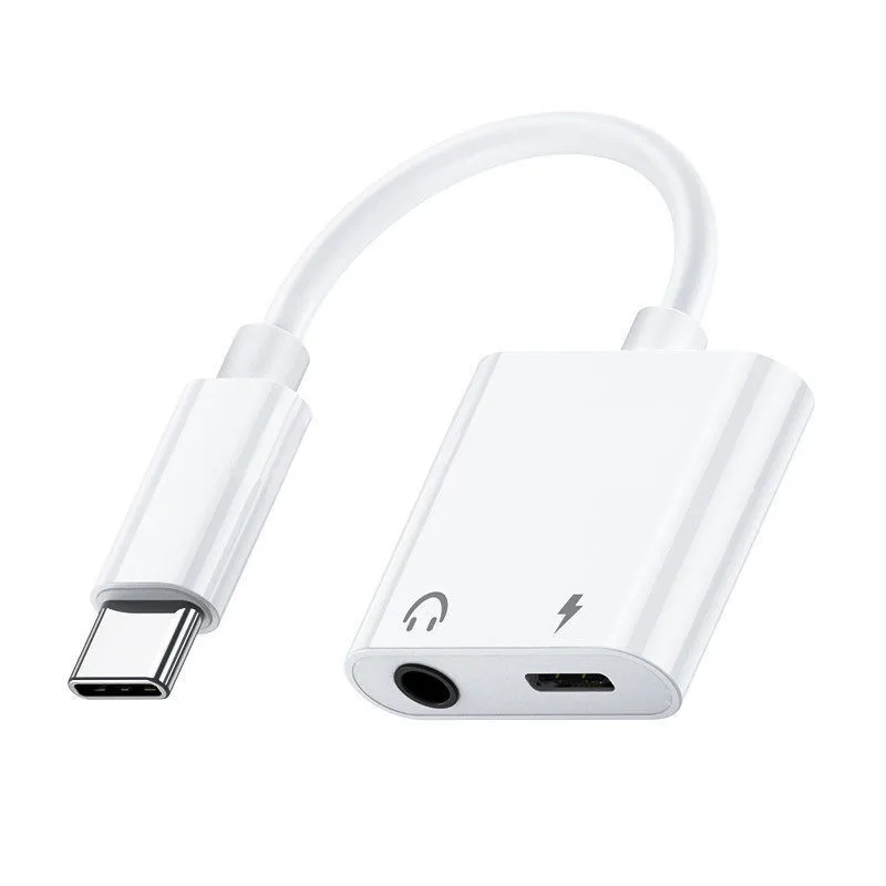 2-in-1 IPhone Splitter Adapter - Charge & Listen With 8-Pin To 8-Pin Cord, White
