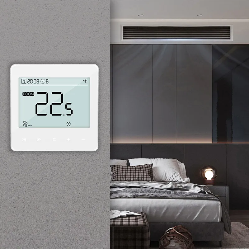 Program Touch AC EC Fan Coil KNX Bacnet Modbus Thermostat
