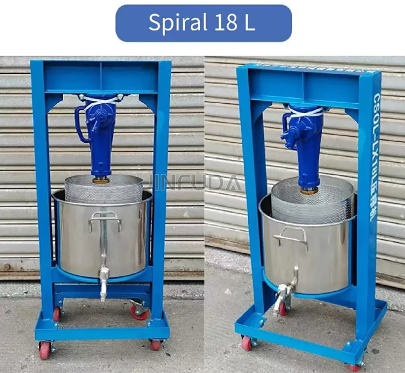 Hydraulic Heavy Duty Cold Press Squeezer Dewatering Machine Cassava Food  Turmeric Ginger Fruit Juicer Juice Extractor Automatic - Main Image