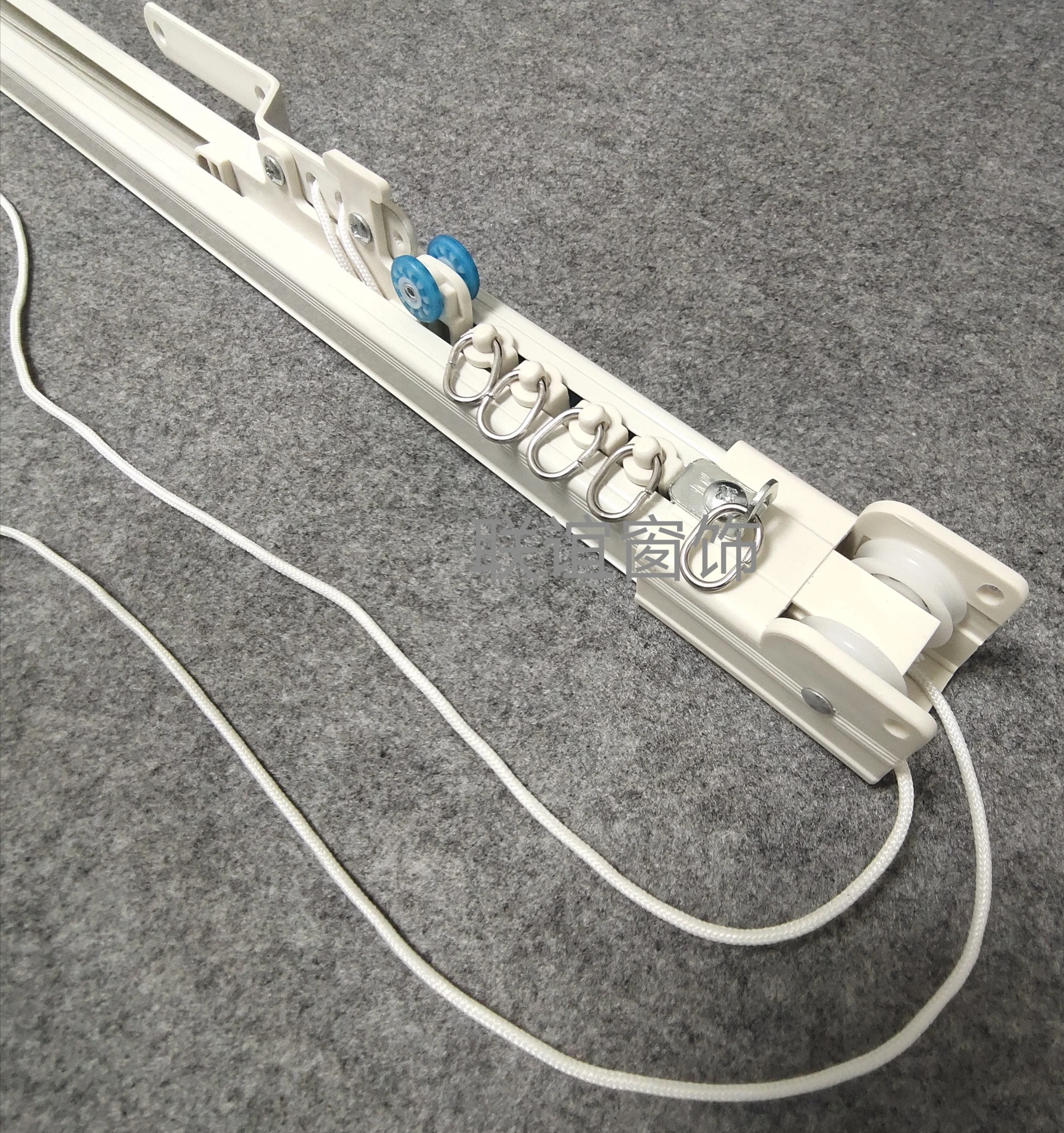 Heavy Duty Curtain Track for Hotel Project Ceiling Curved Double Rail