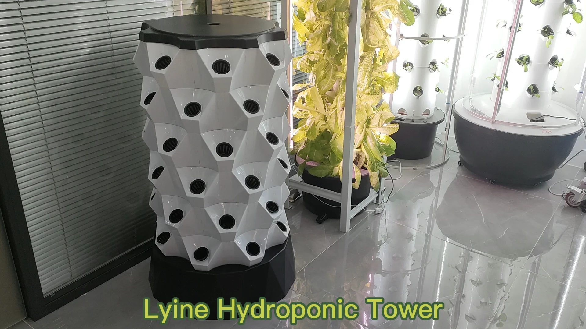 Lyine Tower Family Use Mini Hydroponic Aeroponic Vertical Growing Tower ...