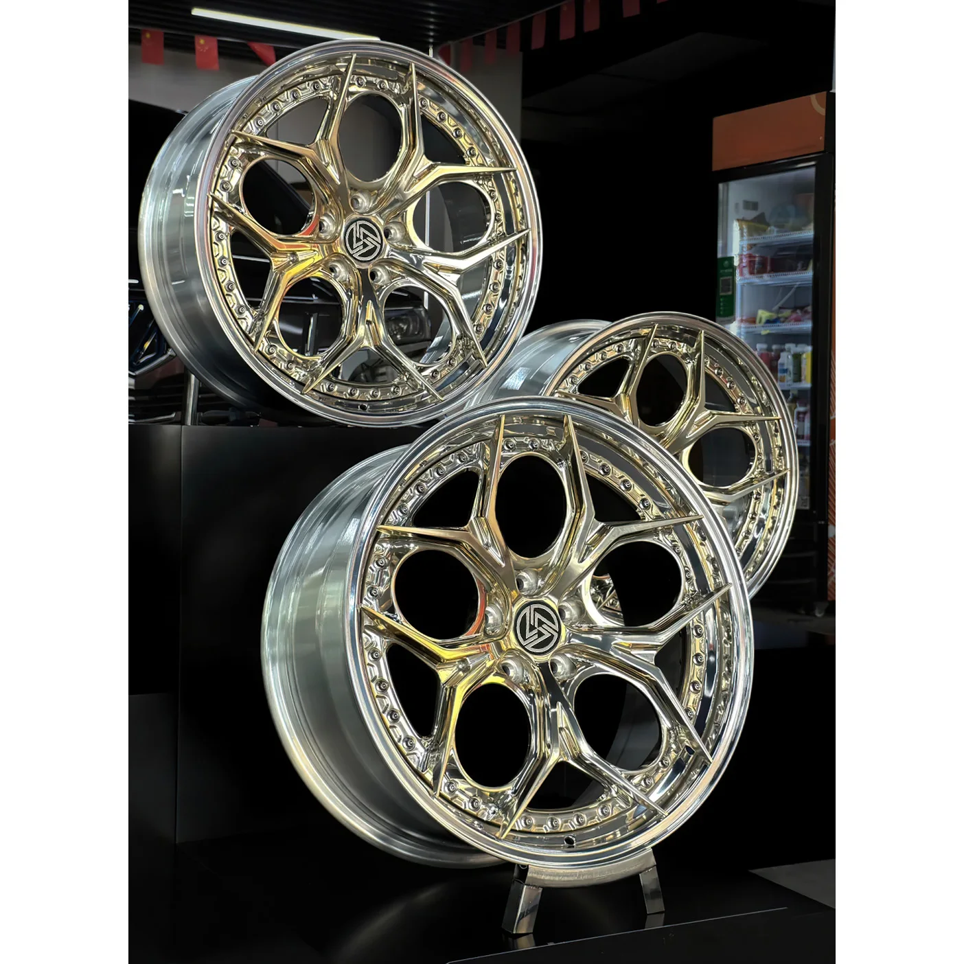 XL 2-Piece Deep Dish Concave Chrome Wheel Alloy Forged Wheels 5x114.3 5x120 5x112 Custom Forging Racing Car Wheel - Image 4