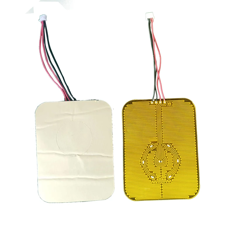 10*10cm DC Customized Square PI Flexible Infrared Carbon Polyimide Film Heater Heating Flat Element Thin Foil