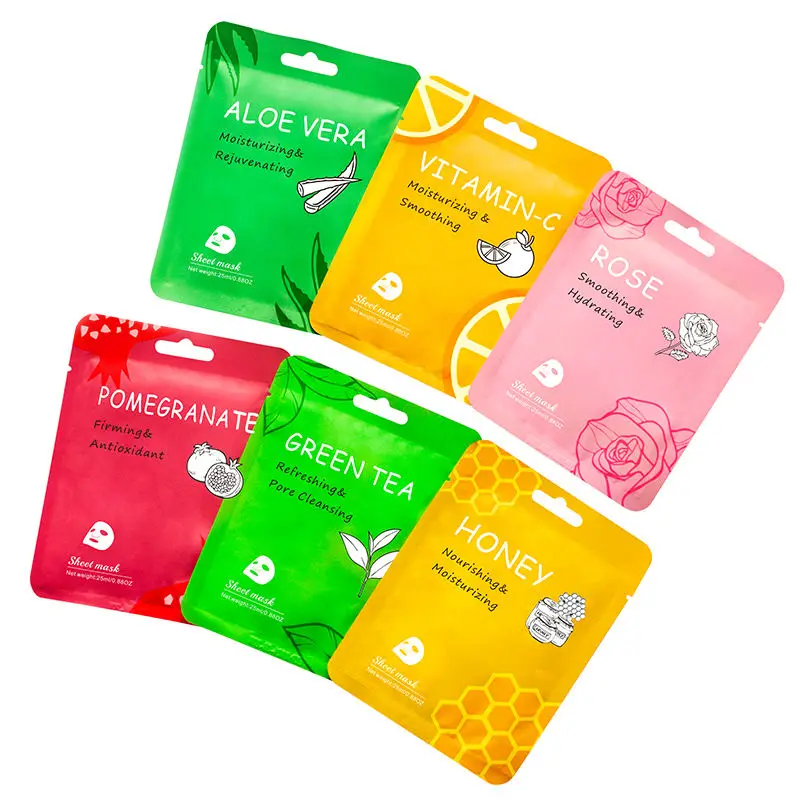 Oem Private Label Beauty Essence Fruit Face Maskss Beauty Facial Mask