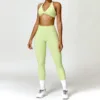 Reggiseno e leggings gialli