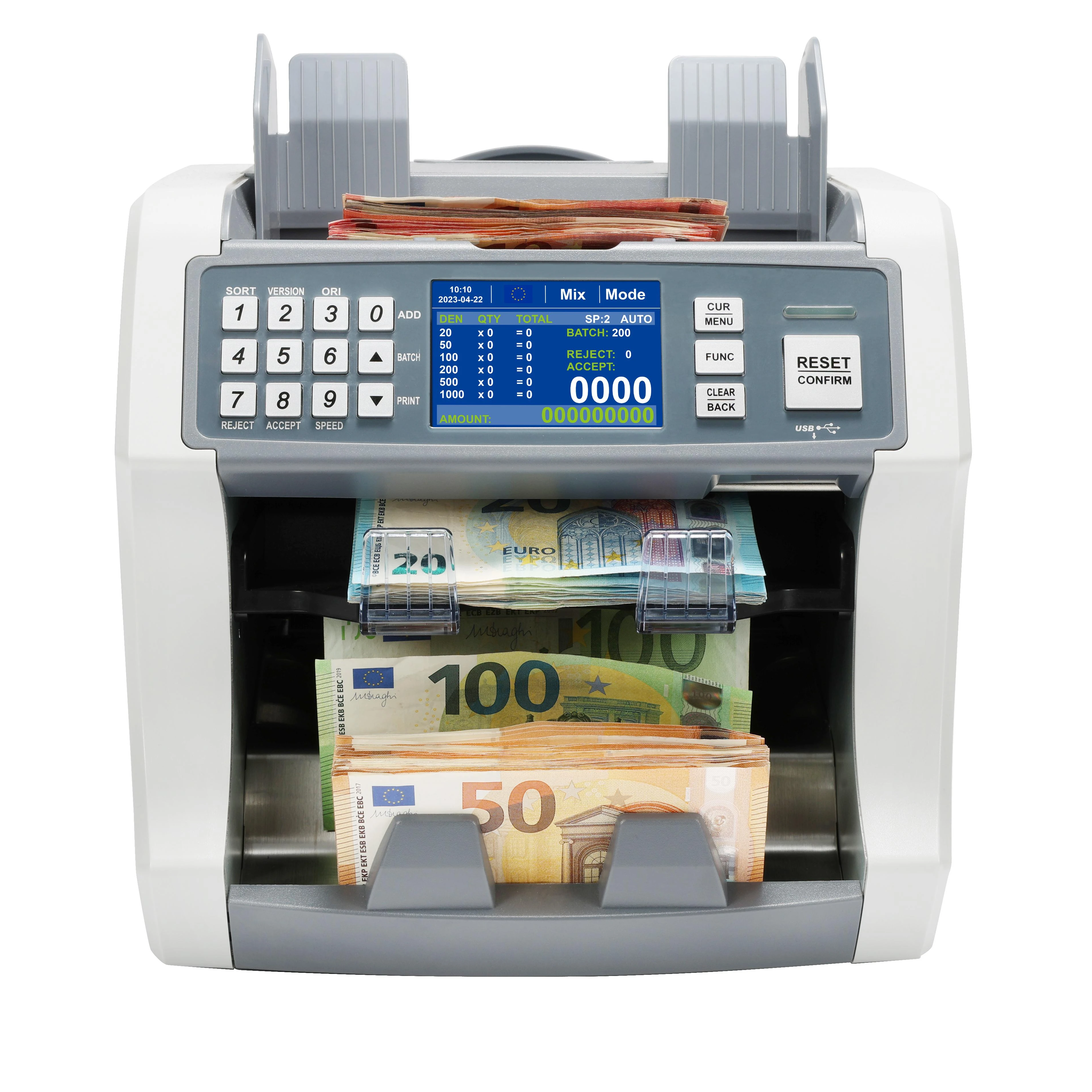 Счетчик HL-S200 стоимости эффективный счетчик денег и счетов с технологией обнаружения