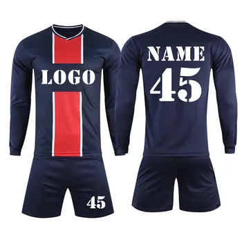 Latest producing wholesale club training full sleeve thailand football jersey supplier