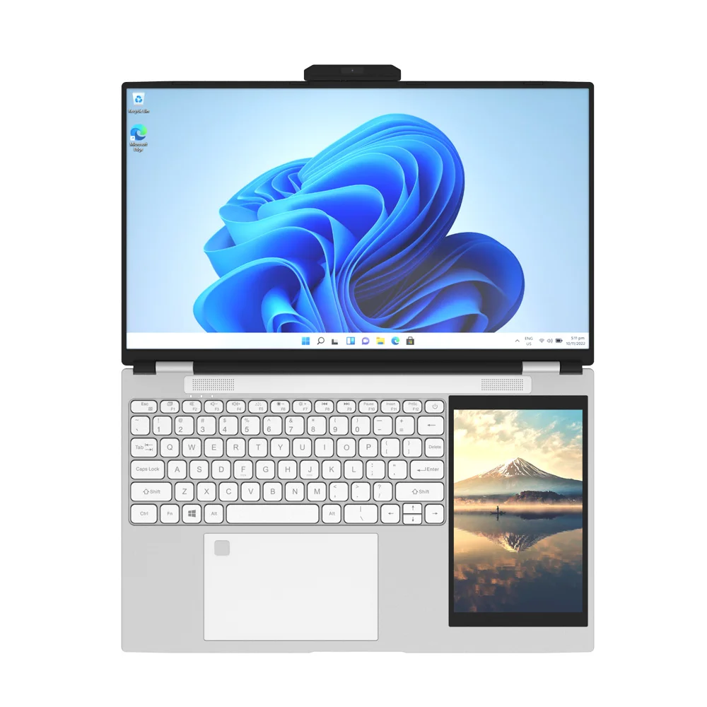 超薄型 15.6+7インチ デュアルタッチスクリーン ノートPC Win11 Intel 
