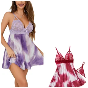 High Quality Women's Sexy Backless Nightgown Elastic Waist Mesh Lace Dress for Slip Dress Soft and Comfortable in USA Stock