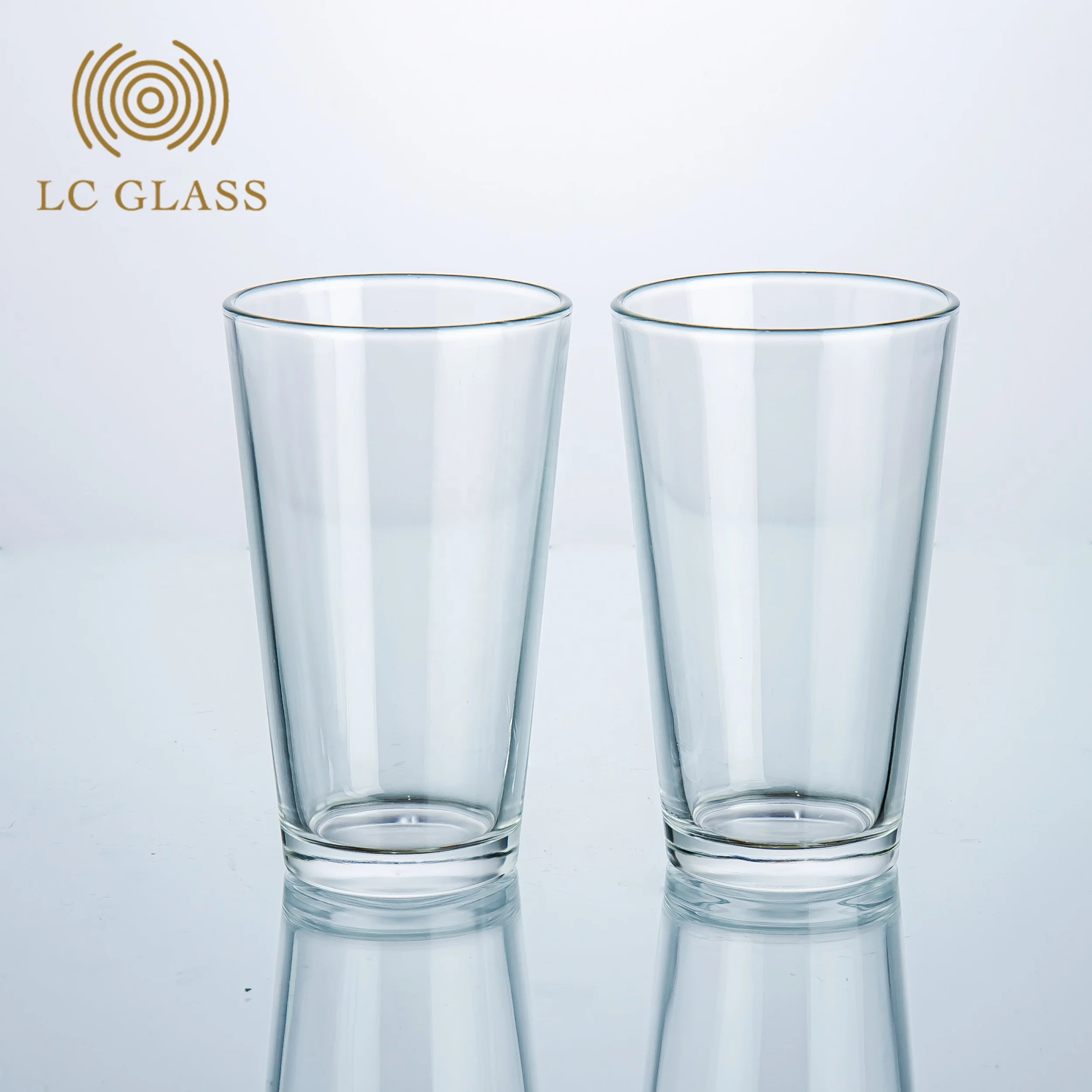 16oz Glass Cup with No Handle / Pint Beer Glass with Customized Design for  Home Party