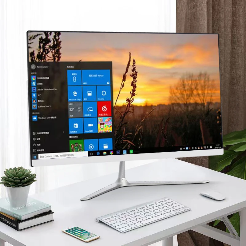 Настольный компьютер Core i3 i5 i7 все в одном ПК 23 8 дюймов