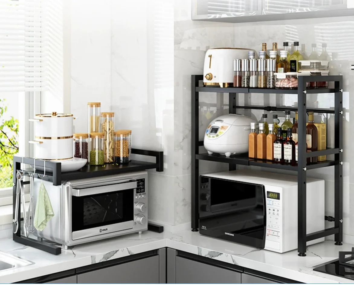 Hot Selling 5 Layers Kitchen Storage Racks Carbon Steel Rotation ...