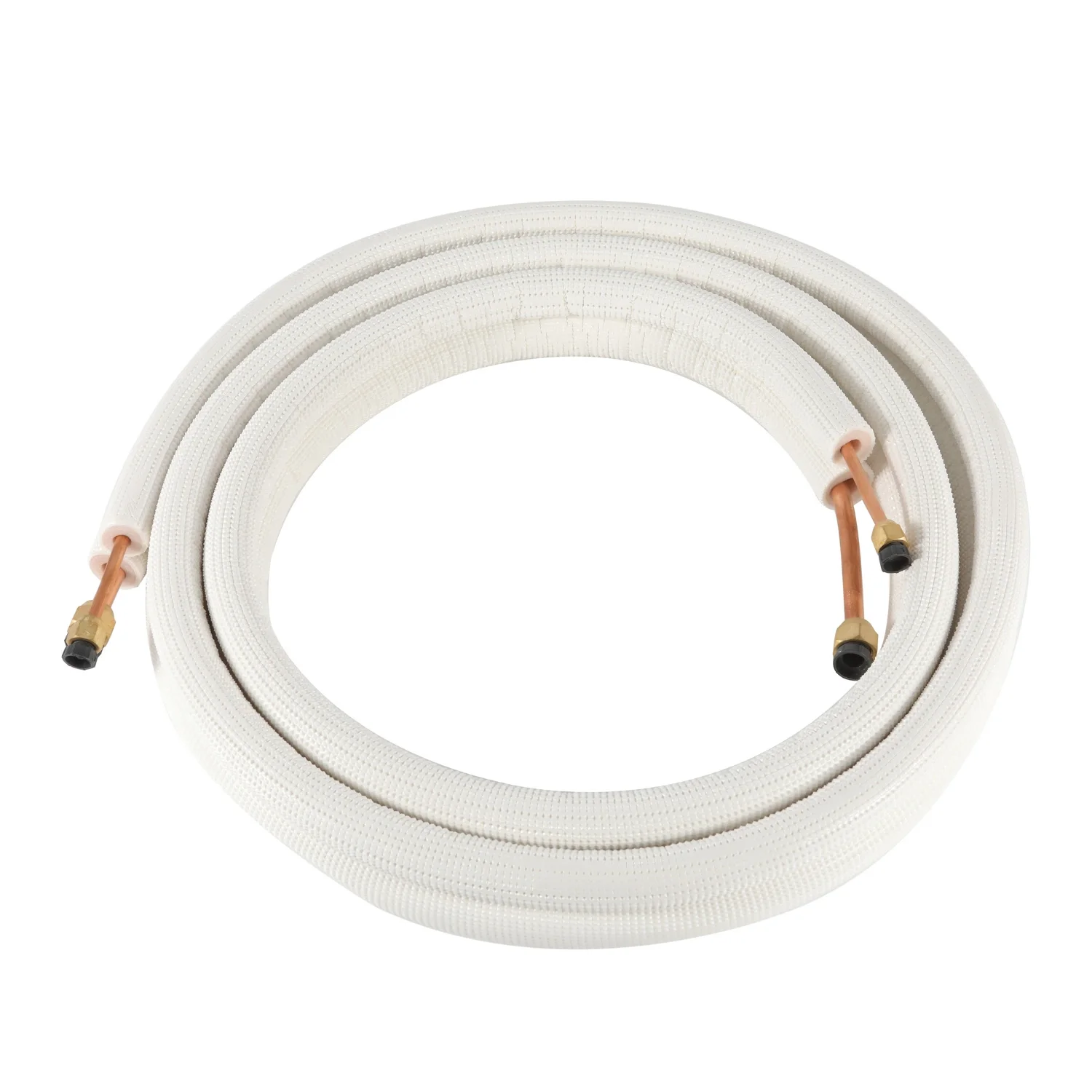 Mini Split Line Set PE Thickened Air Conditioner Copper Tubing Pipe for AC and Heating Equipment Insulated Coil Line Set