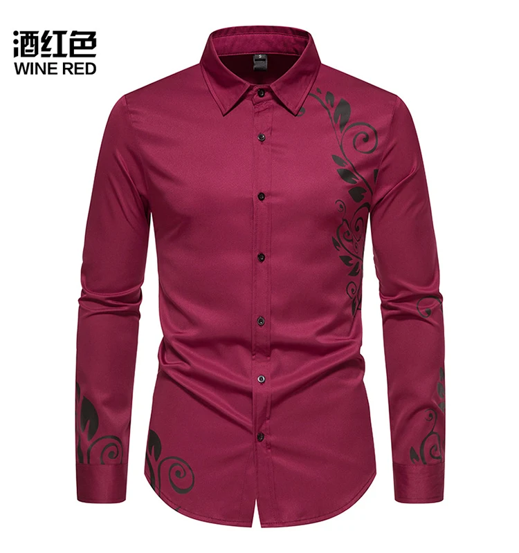 New Design Men Shirt Slim Casual Shirt For Men Long Sleeve High Quality ...