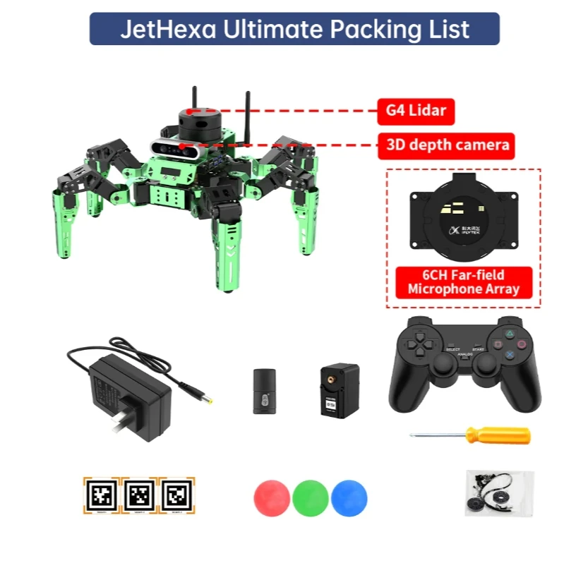 Hiwonder RosAIインタラクティブロボットJetHexaとAIビジョンLidar