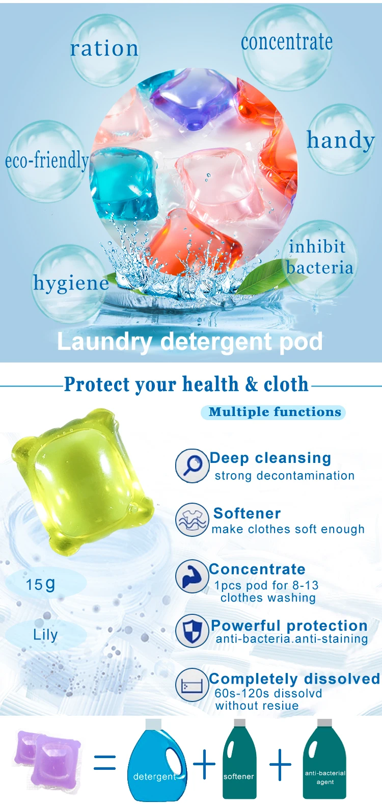 solid shape laundry fragrance scent booster laundry beads fabric softener soap bubble powder  for laundry