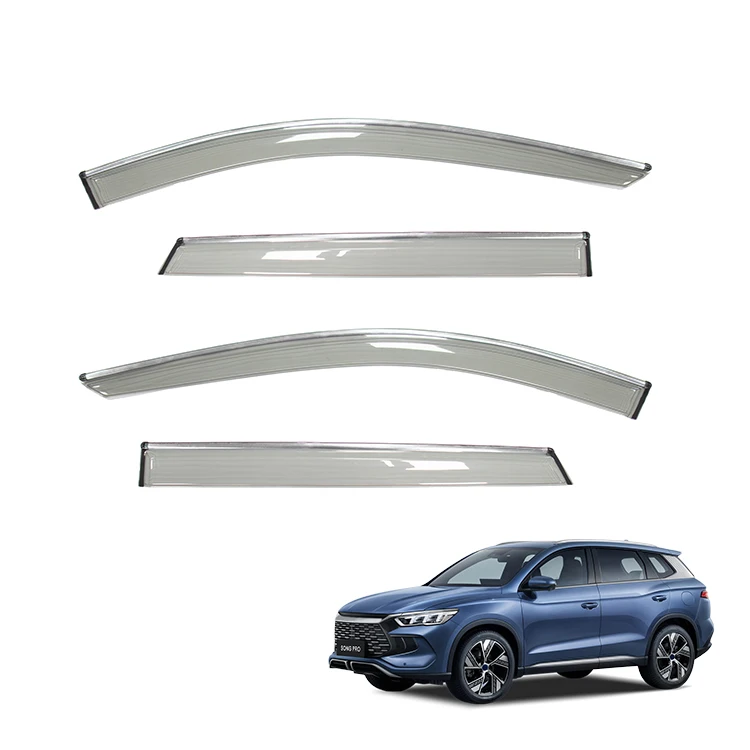 Sunvisor Window Visor Injection Molding PS 4pcs Decorative Accessories Carbon Fiber Pattern ABS Material for BYD Song Pro